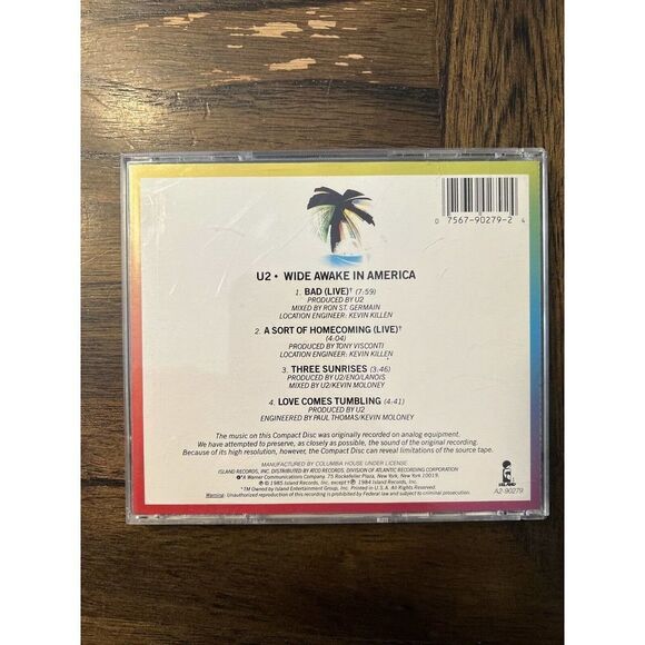 1985 Wide Awake In America By U2 (CD) By U2 - Audio CD By U2 - VERY GOOD - Picture 2 of 7